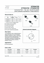 DataSheet STP6NK70Z pdf